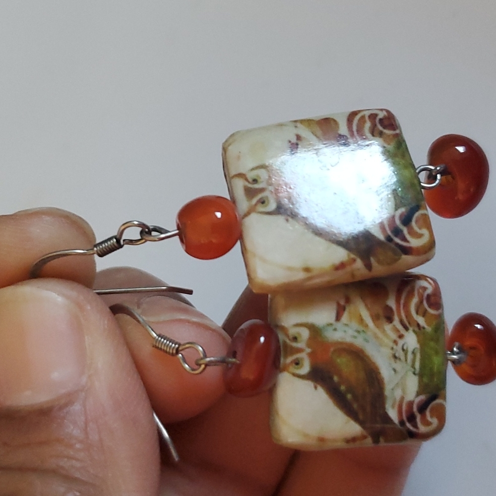 Owl 🦉 Earrings. Handmade jewelry ✨️